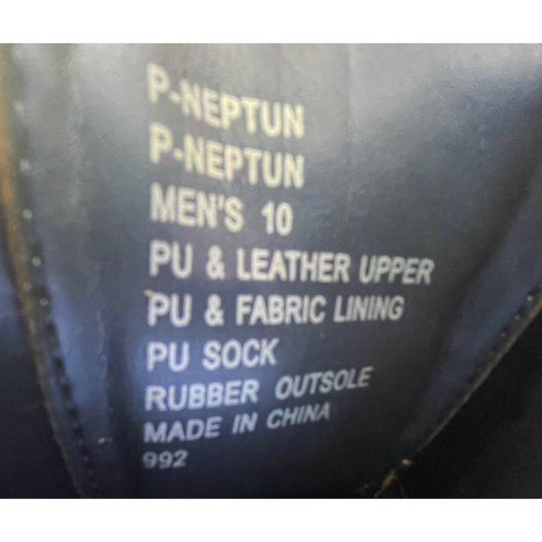 Steve Madden Men’s Brown Leather Lace Up P-Neptun Oxford Dress Shoes Size 10