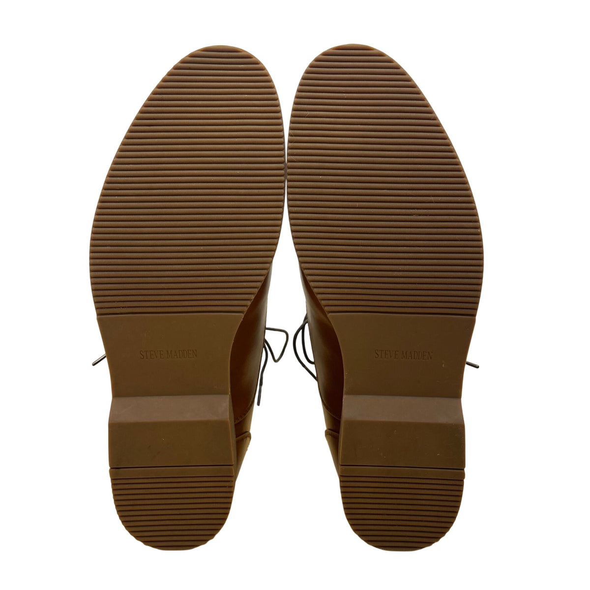 Steve Madden Men’s Brown Leather Lace Up P-Neptun Oxford Dress Shoes Size 10