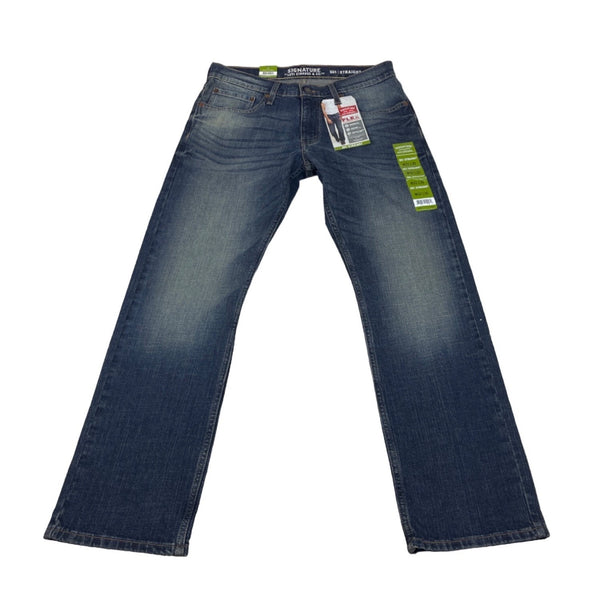 Signature by Levi Men's Flex Straight Blue Jeans Sz 32X30 - NWT