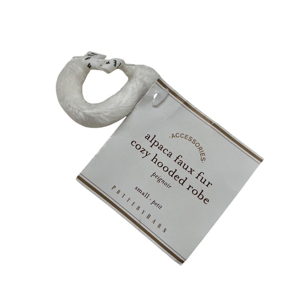 Pottery Barn Womens Ivory Faux Fur Cozy Hooded Robe Alpaca Blend Plush With Pockets Size S Pottery Barn Womens Ivory Faux Fur Cozy Hooded Robe Alpaca Blend Plush With Pockets Size S