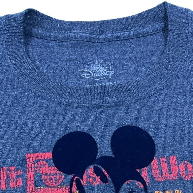 Disney Youth Boy's Blue Walt Disney World T-Shirt Sz XL
