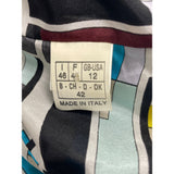 Emilio Pucci Women's Black Cropped Blazer Jacket With Long Sleeves Sz 12