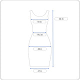 Calvin Klein Women’s Grey Black & White Stretchable A-Line Sleeveless Dress Sz 12