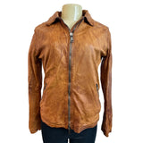 Giorgio Brato Women’s Brown Leather Jacket Sz (10.5 US) 44 Women’s - NWT