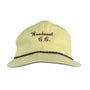 Derby Vintage Woodmont Country Club Yellow Baseball Cap With Braided Rope - Adj