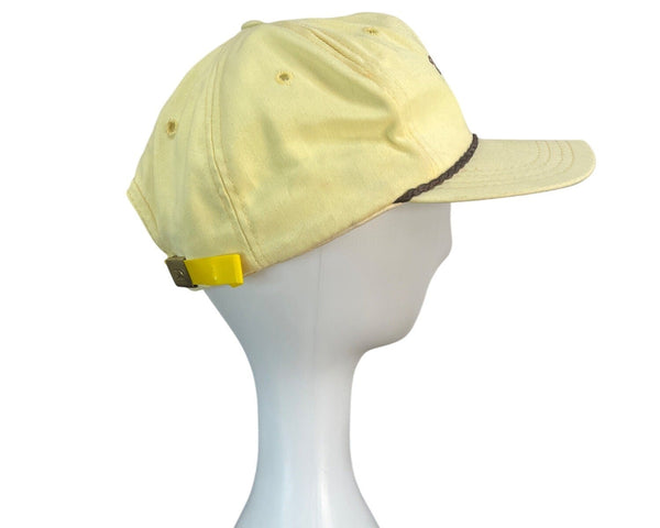 Derby Vintage Woodmont Country Club Yellow Baseball Cap With Braided Rope - Adj