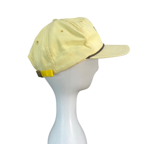 Derby Vintage Woodmont Country Club Yellow Baseball Cap With Braided Rope - Adj