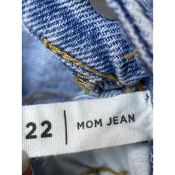 Pacsun Women's Blue Washed Mom Jeans Pants Sz 22