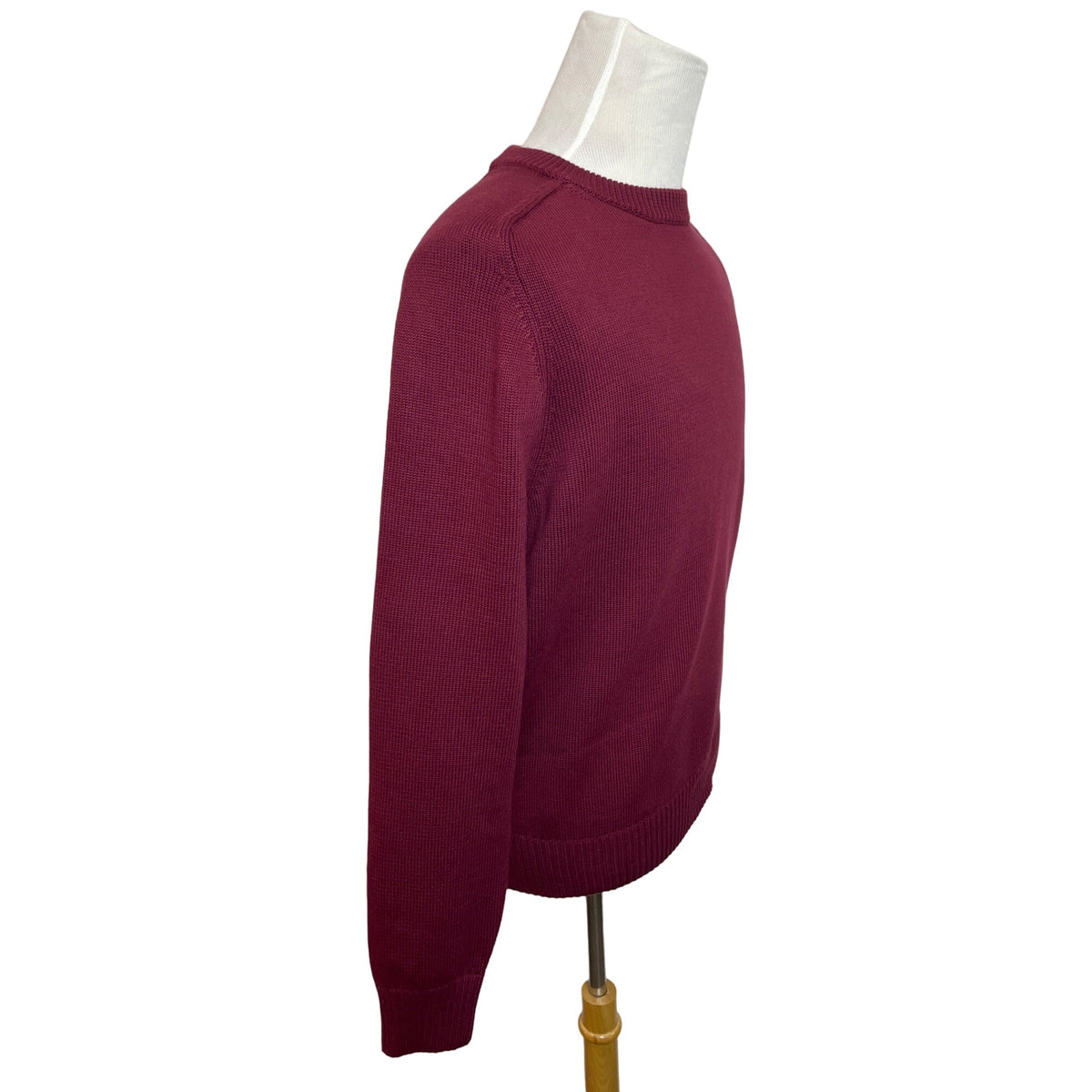 J.Crew Men's Wine Red Crewneck Plush Knit Fabric Sweater Sz L- NWT