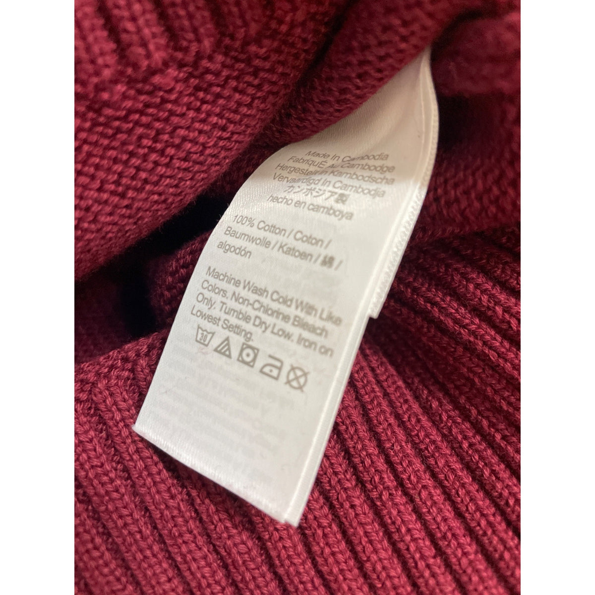 J.Crew Men's Wine Red Crewneck Plush Knit Fabric Sweater Sz L- NWT