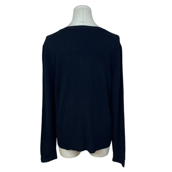 Charter Club Women's Black Cardigan Lightweight Button Down Long Sleeve XL - New