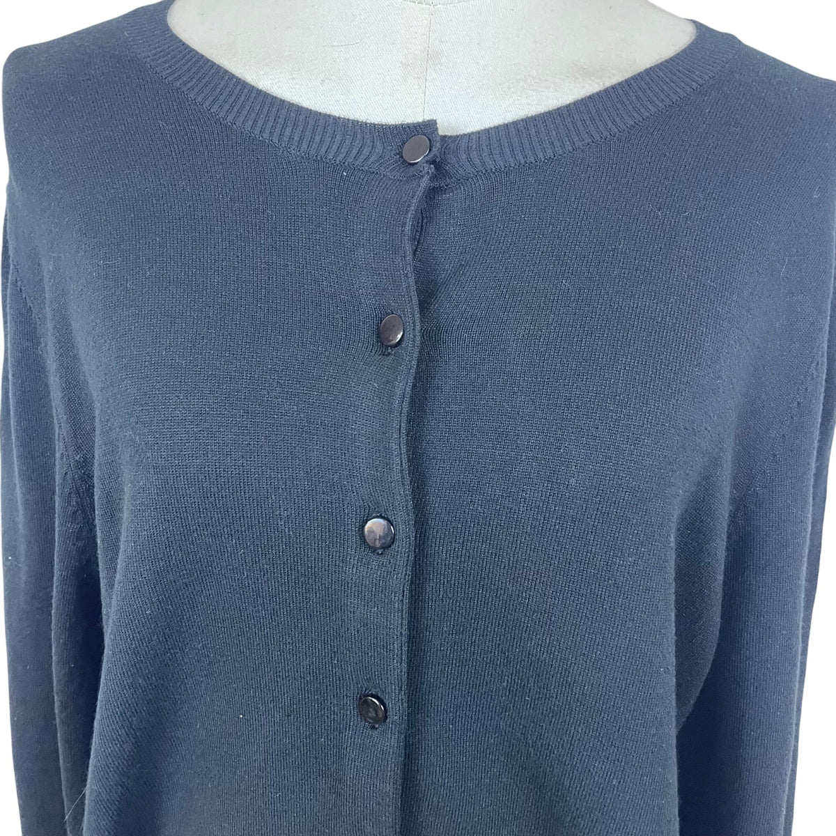 Charter Club Women's Black Cardigan Lightweight Button Down Long Sleeve XL - New