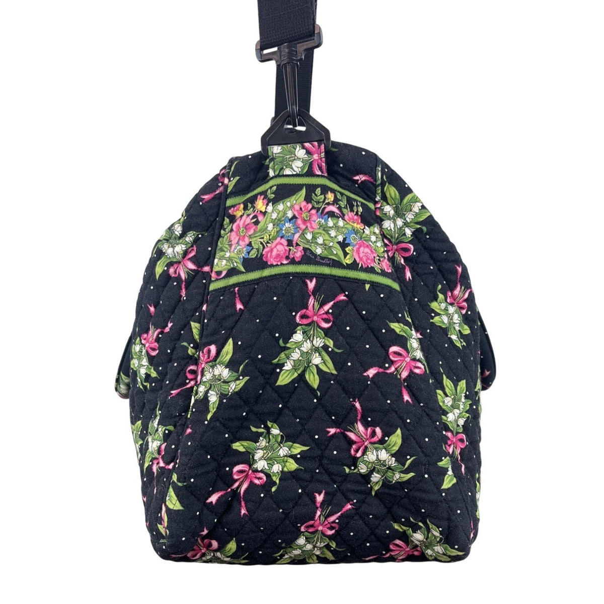 Vera Bradley Floral Quilted Shoulder Strap & Handles Weekender Satchel Bag Sz L