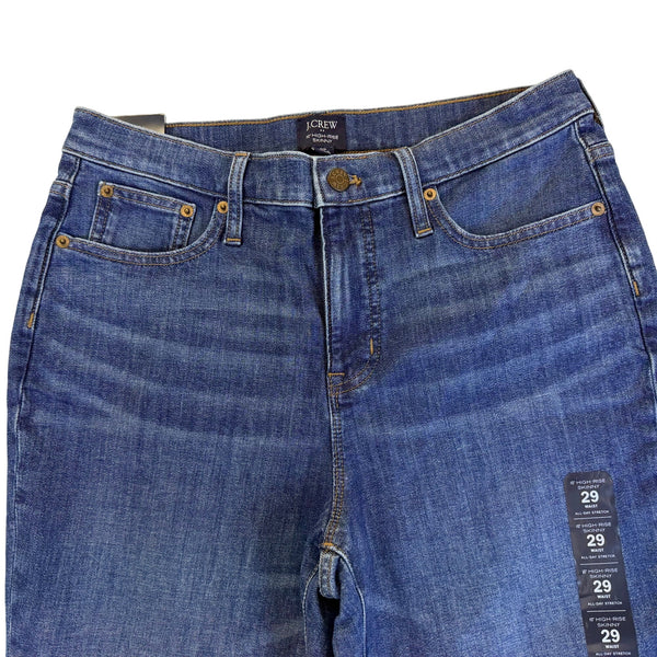 J.Crew Women’s Blue Denim High-Rise Skinny Jeans Stretch Fabric Size 29 - New