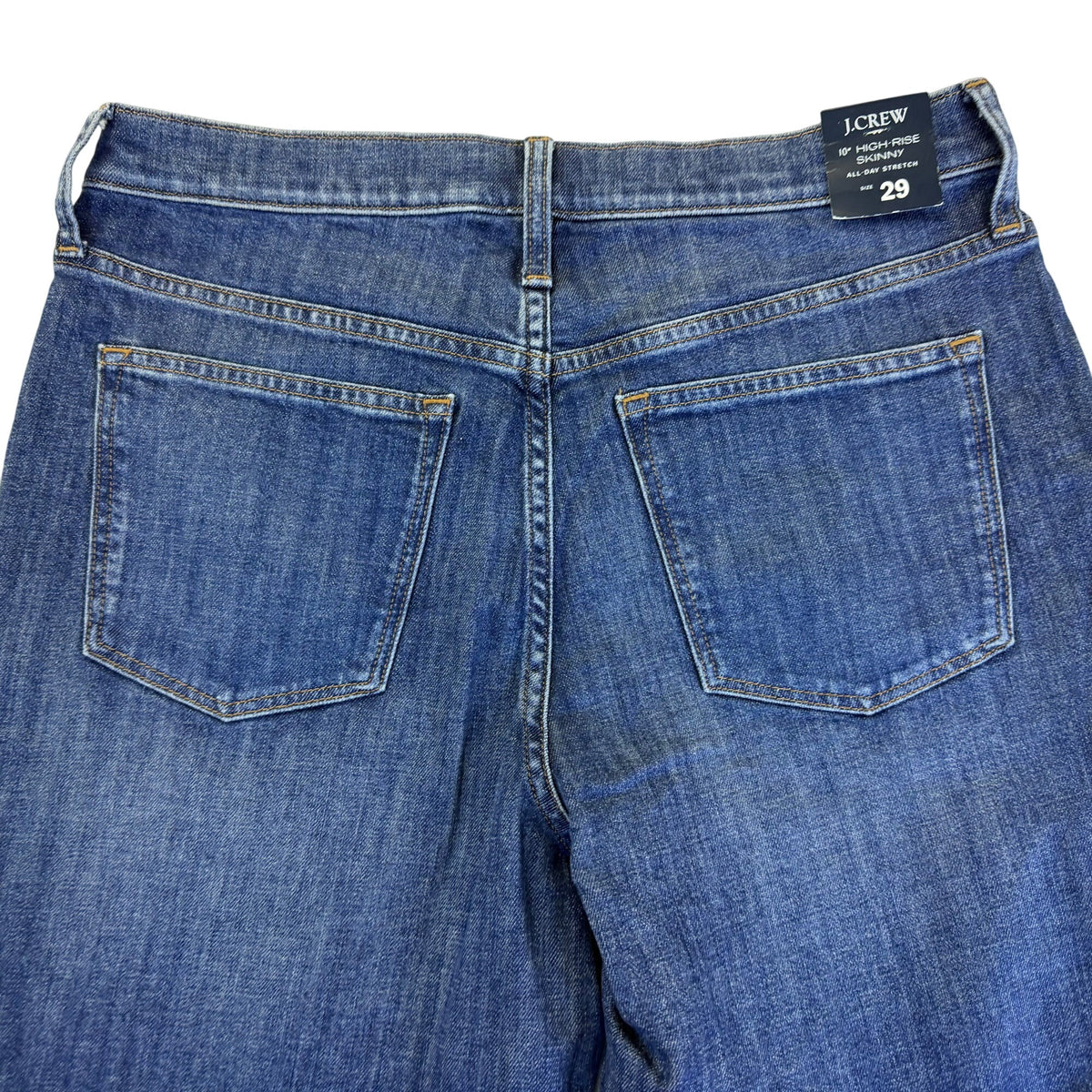 J.Crew Women’s Blue Denim High-Rise Skinny Jeans Stretch Fabric Size 29 - New