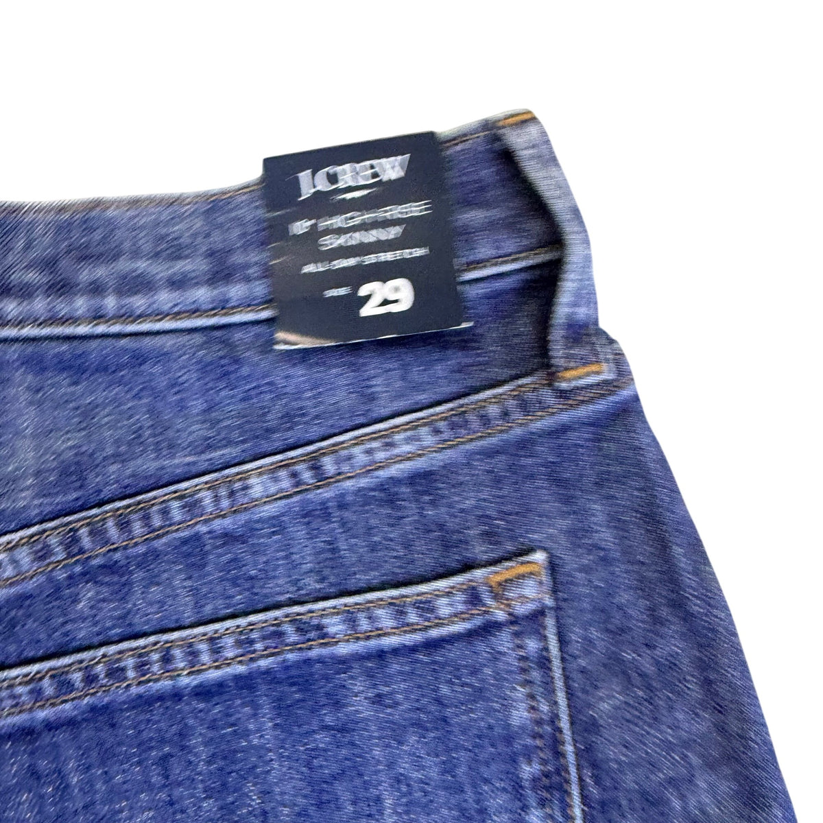 J.Crew Women’s Blue Denim High-Rise Skinny Jeans Stretch Fabric Size 29 - New