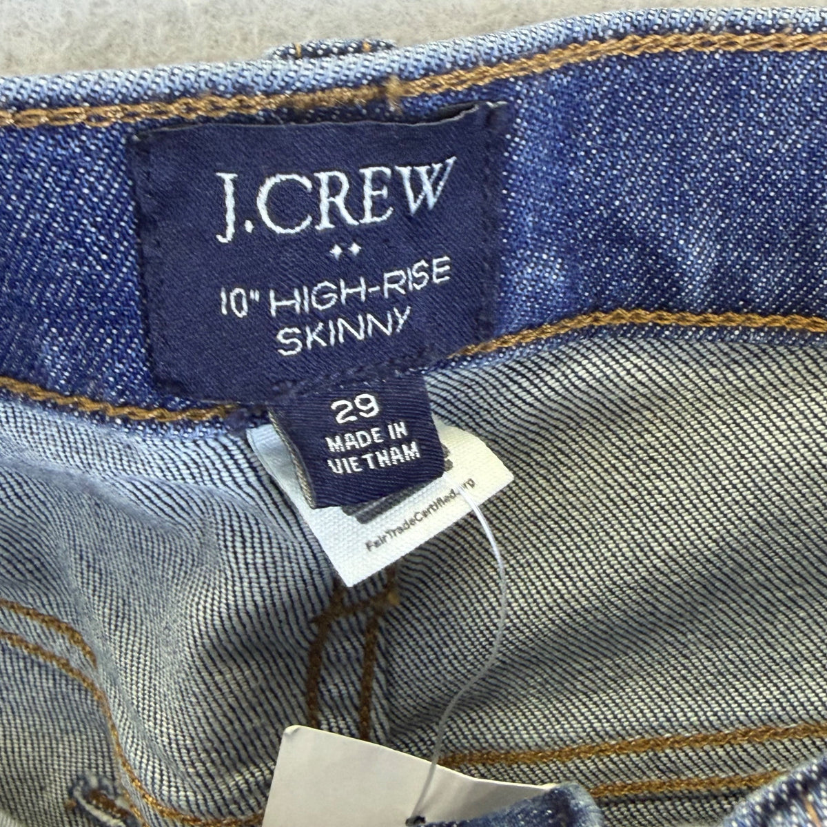 J.Crew Women’s Blue Denim High-Rise Skinny Jeans Stretch Fabric Size 29 - New
