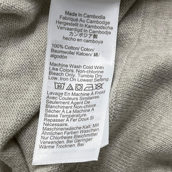 J.Crew Womens Ruffle-Neck Long Sleeve Sweater Light Gray Medium - New