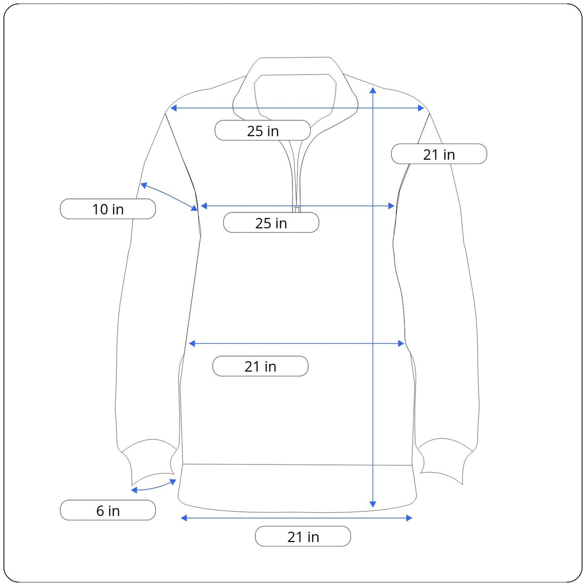 Arizona Women's Blue Quarter-Zip Sherpa Pullover Sweater Size XL Warm - New