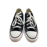 Converse Unisex Black Canvas Sneakers Lace-Up Low Top Size 4 Mens/6 Womens