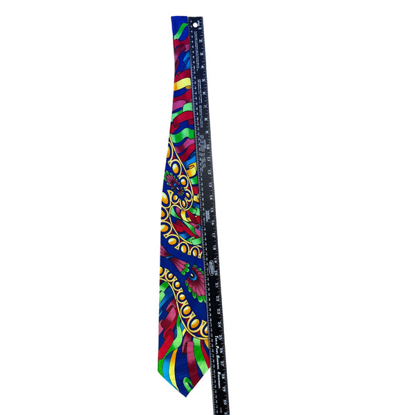 Ruch Limbaugh No Boundaries Collection r Multicolor Silk Tie Vibrant Pattern