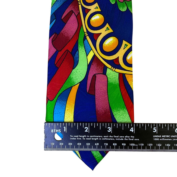 Ruch Limbaugh No Boundaries Collection r Multicolor Silk Tie Vibrant Pattern
