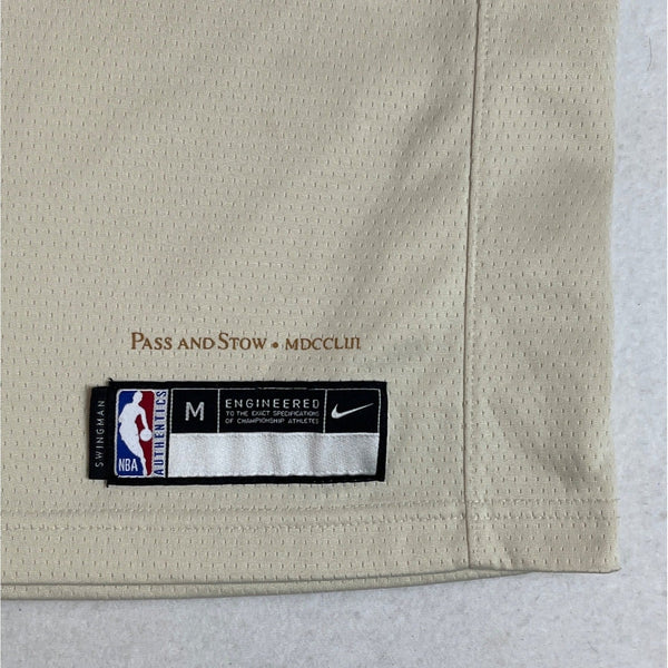 Vintage Nike NBA Men's Beige Dri Fit Philadelphia Simmons 25 Jersey Sz M