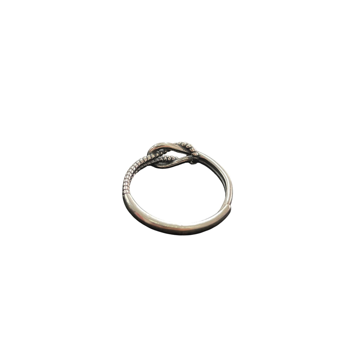 Pandora Womens Silver Tone Knot Ring Size 6 Stylish Gift Idea Everyday Jewelry