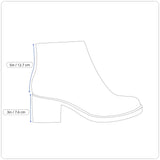 Dockers Women’s Black Leather Square Toe Block Heel Pull-On Ankle Boots Sz 8.5M