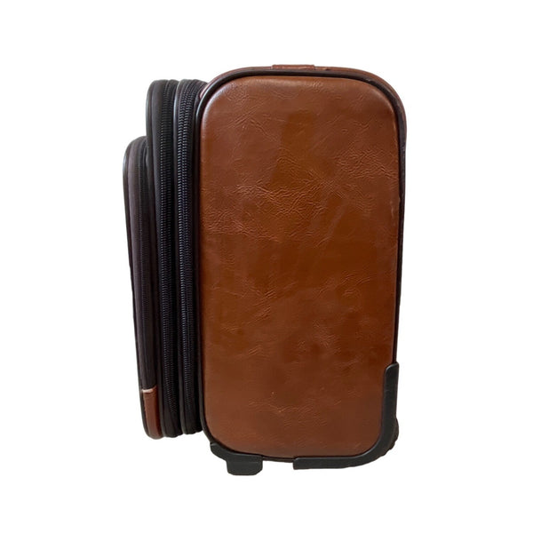 Unbranded Women's Brown Leather Travel Luggage Sz M