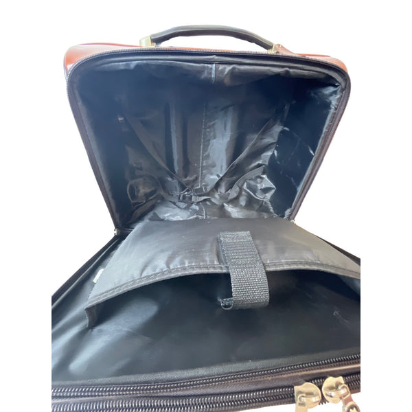 Unbranded Women's Brown Leather Travel Luggage Sz M