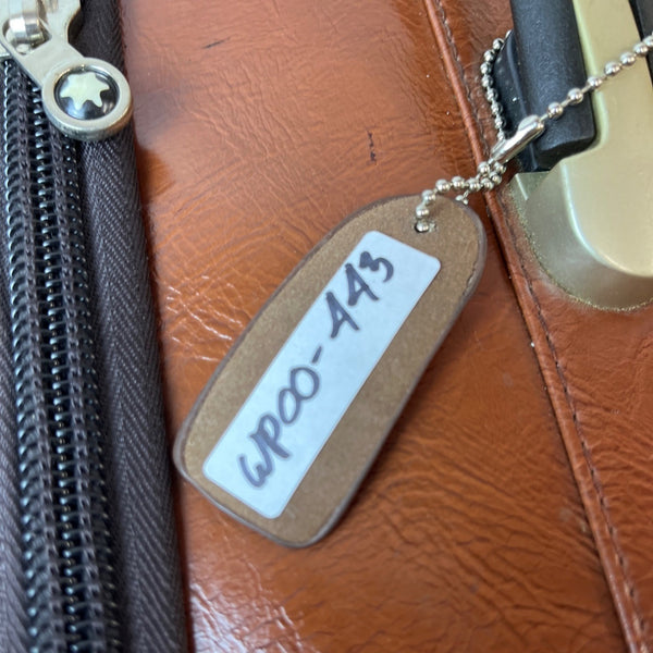 Unbranded Women's Brown Leather Travel Luggage Sz M
