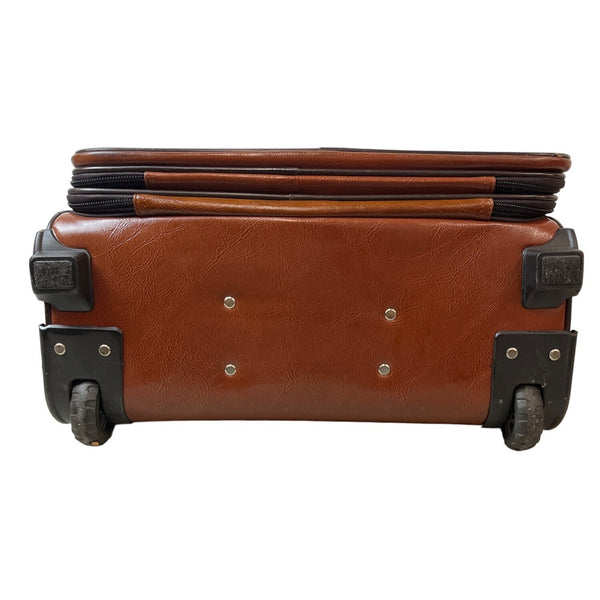 Unbranded Women's Brown Leather Travel Luggage Sz M