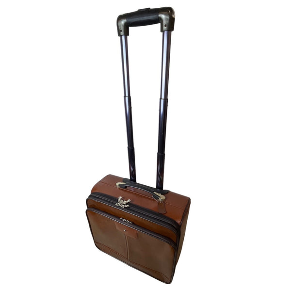 Unbranded Women's Brown Leather Travel Luggage Sz M