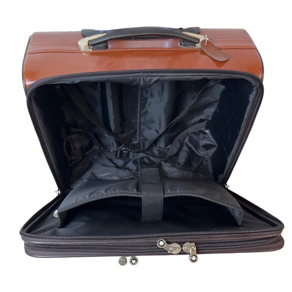 Unbranded Women's Brown Leather Travel Luggage Sz M