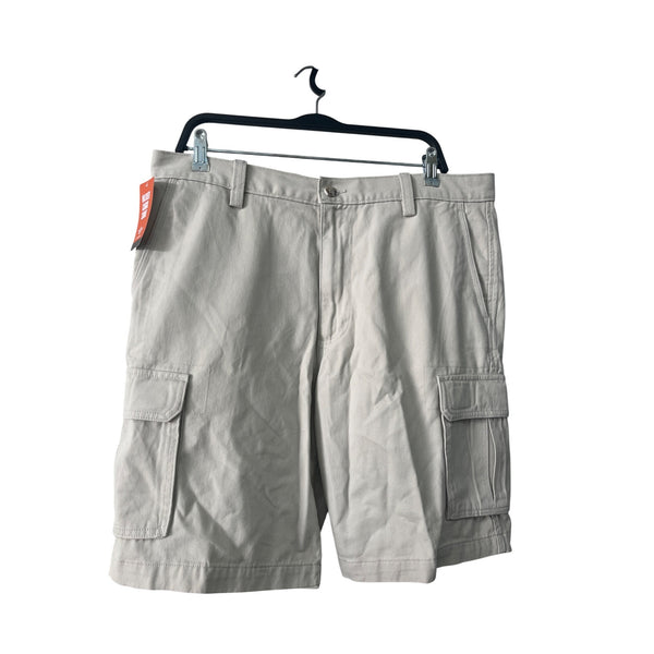 Dockers Mens Beige Cotton Cargo Shorts Size 36 Lightweight Casual Outdoor Wear NWT