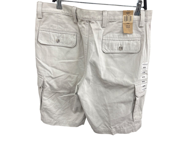 Dockers Mens Beige Cotton Cargo Shorts Size 36 Lightweight Casual Outdoor Wear NWT