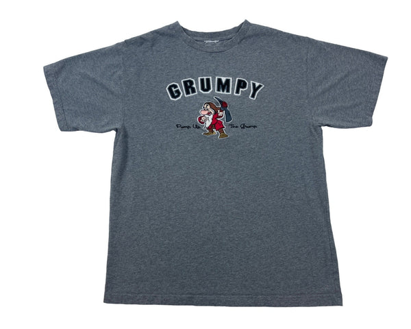 Disney Unisex Grumpy Graph “Pump Up the Grump” Short Sleeve T Shirt Sz L