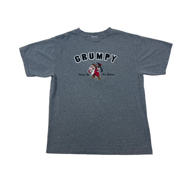 Disney Unisex Grumpy Graph “Pump Up the Grump” Short Sleeve T Shirt Sz L