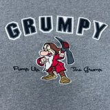 Disney Unisex Grumpy Graph “Pump Up the Grump” Short Sleeve T Shirt Sz L