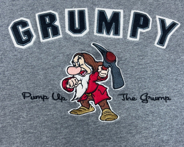 Disney Unisex Grumpy Graph “Pump Up the Grump” Short Sleeve T Shirt Sz L