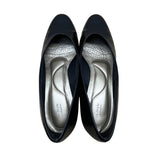 Soft Style Hush Puppies Women’s Black Faux Leather Low Heel Dress Shoes Size 9M
