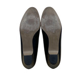 Soft Style Hush Puppies Women’s Black Faux Leather Low Heel Dress Shoes Size 9M