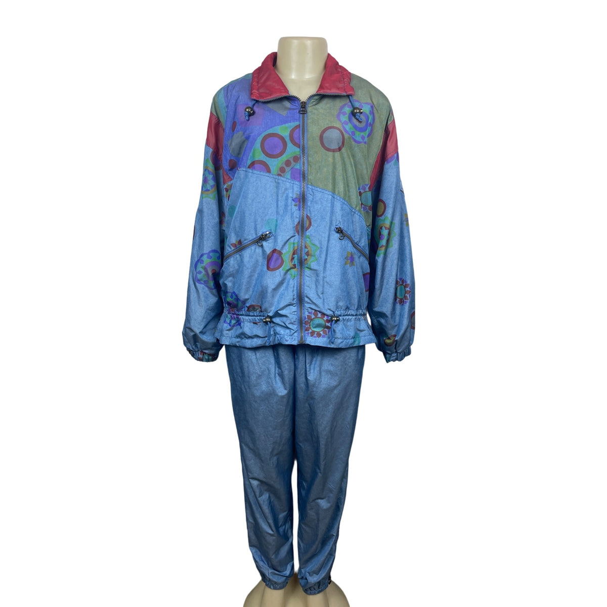 Vintage Siivy Women's Set Blue Tracksuit Sz 42EU