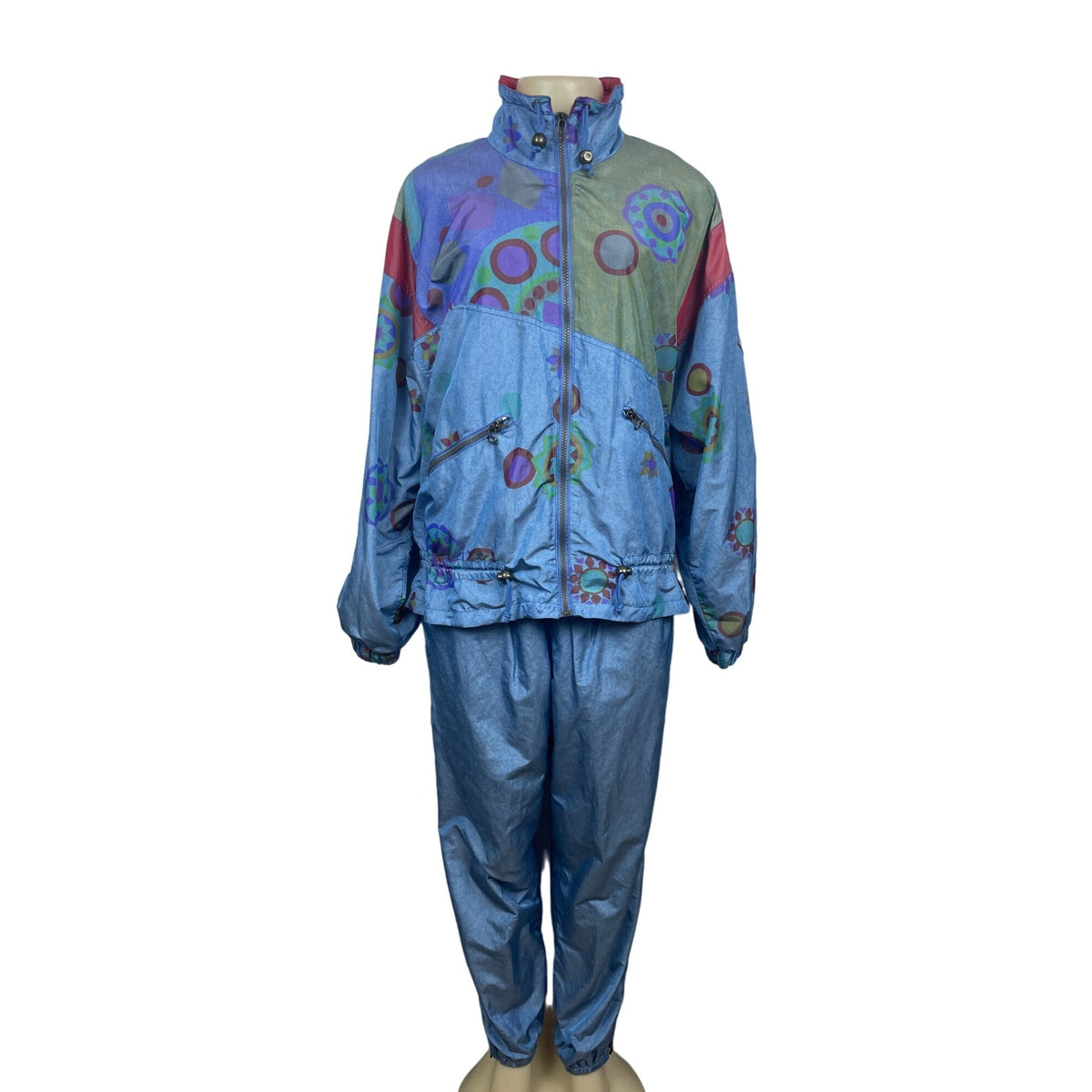 Vintage Siivy Women's Set Blue Tracksuit Sz 42EU