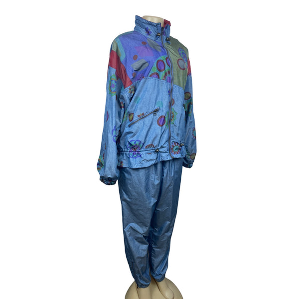 Vintage Siivy Women's Set Blue Tracksuit Sz 42EU