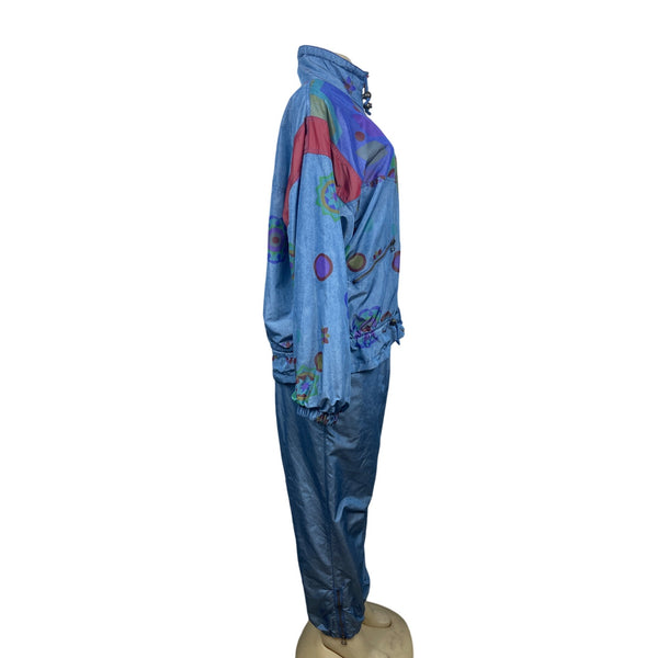 Vintage Siivy Women's Set Blue Tracksuit Sz 42EU