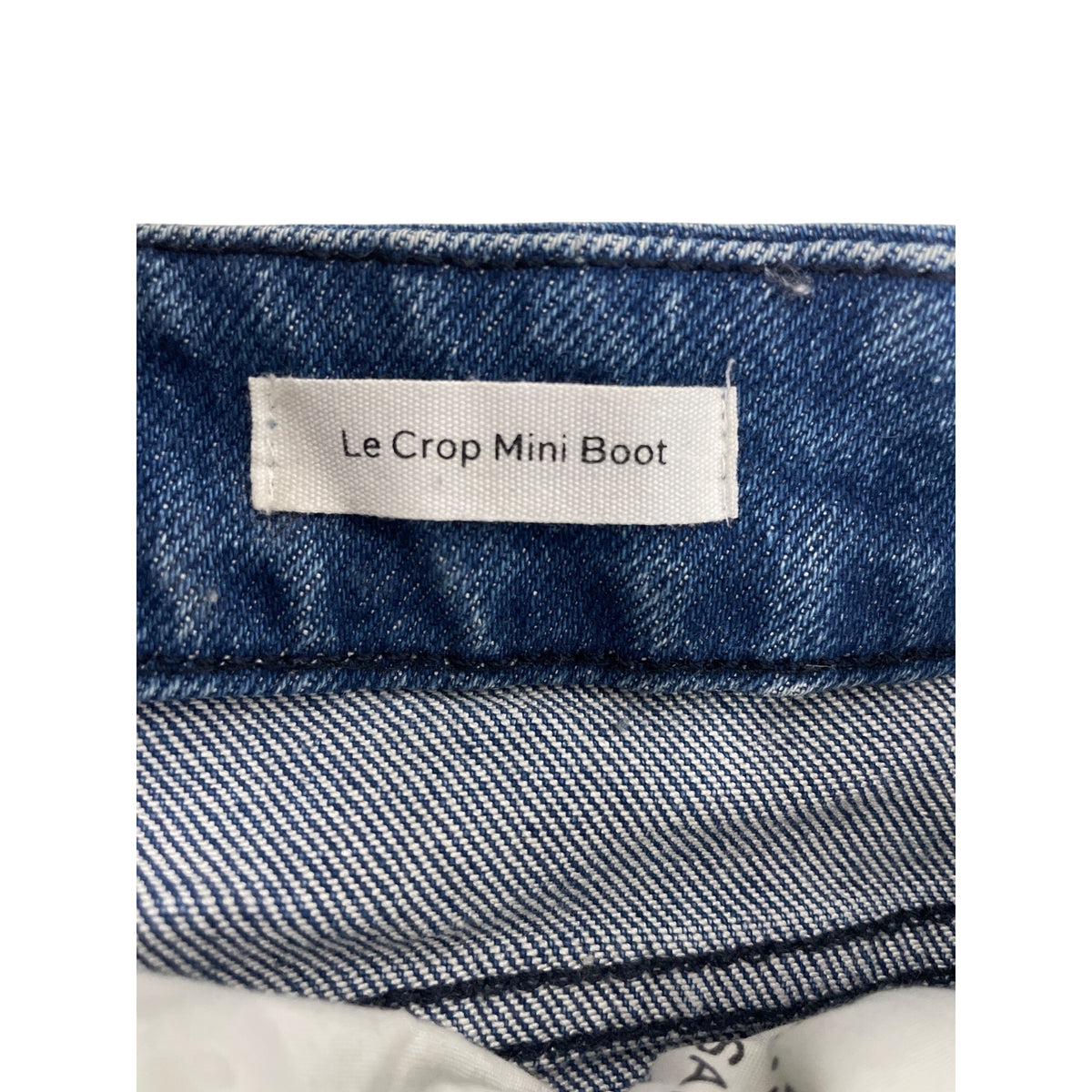 Frame Womens Blue Denim Jeans Le Crop Mini Boot Raw Hem Frayed Style Size 34