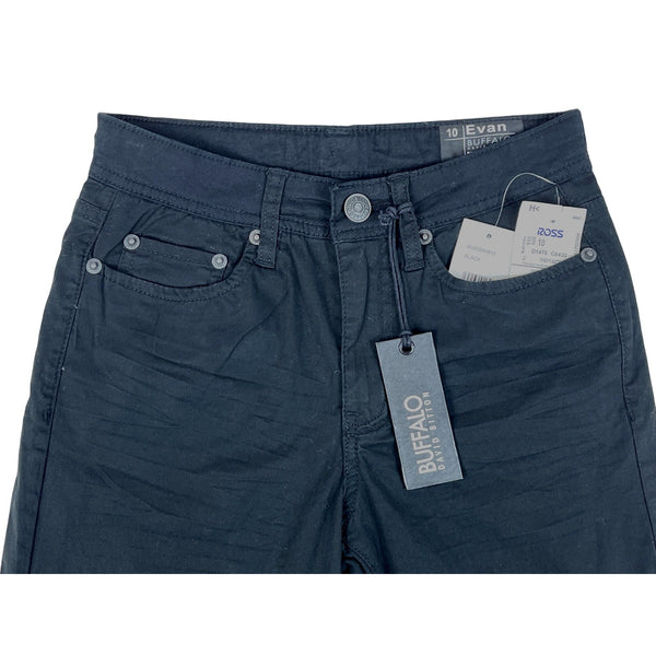 Buffalo Kids Boy's Black Evan Slim Straight Fit Jeans Sz 10 - NWT