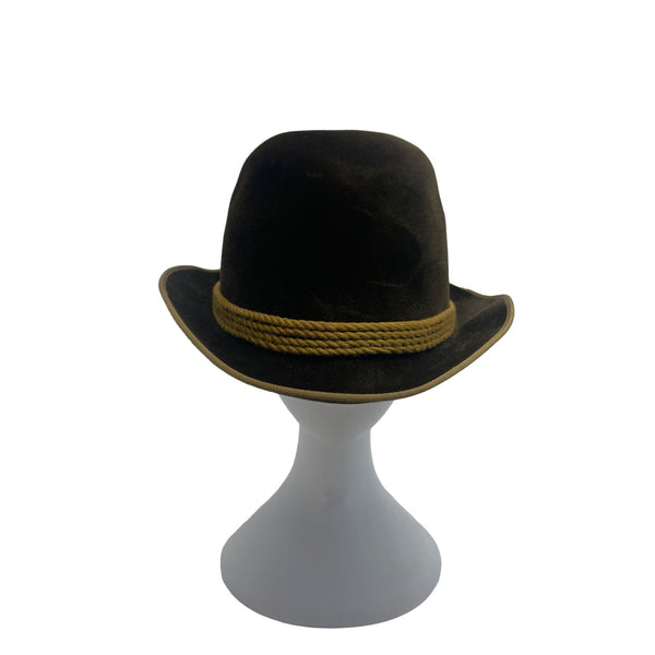 P&C Habig Wien Mens Brown Felt Austrian Hat - One Size